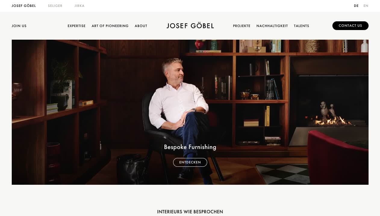 Josef Göbel Website Preview
